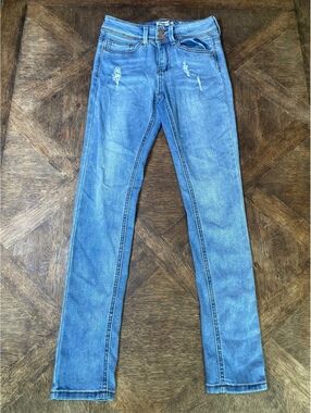 Indigo Rein light wash mid rise ankle jeans size 3 EUC